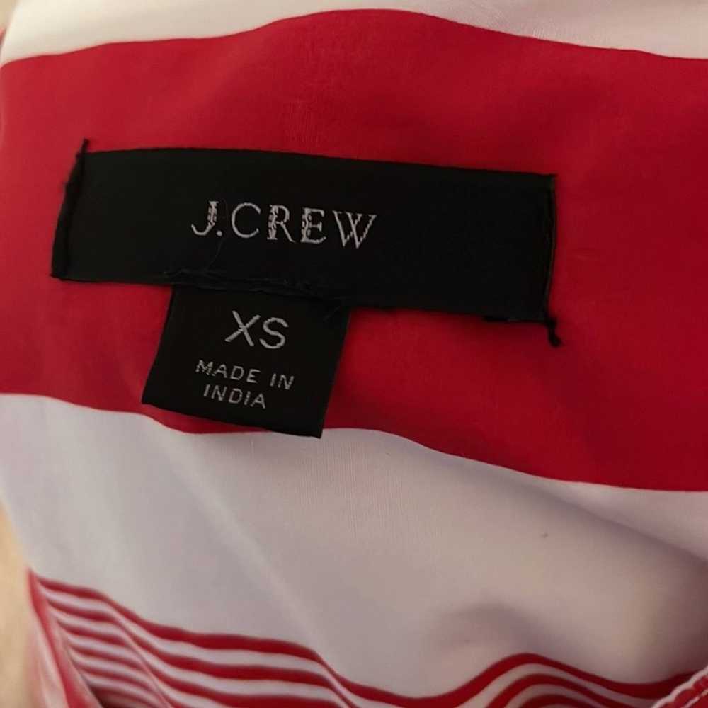 J.Crew - Button-front cotton poplin tunic in stri… - image 7