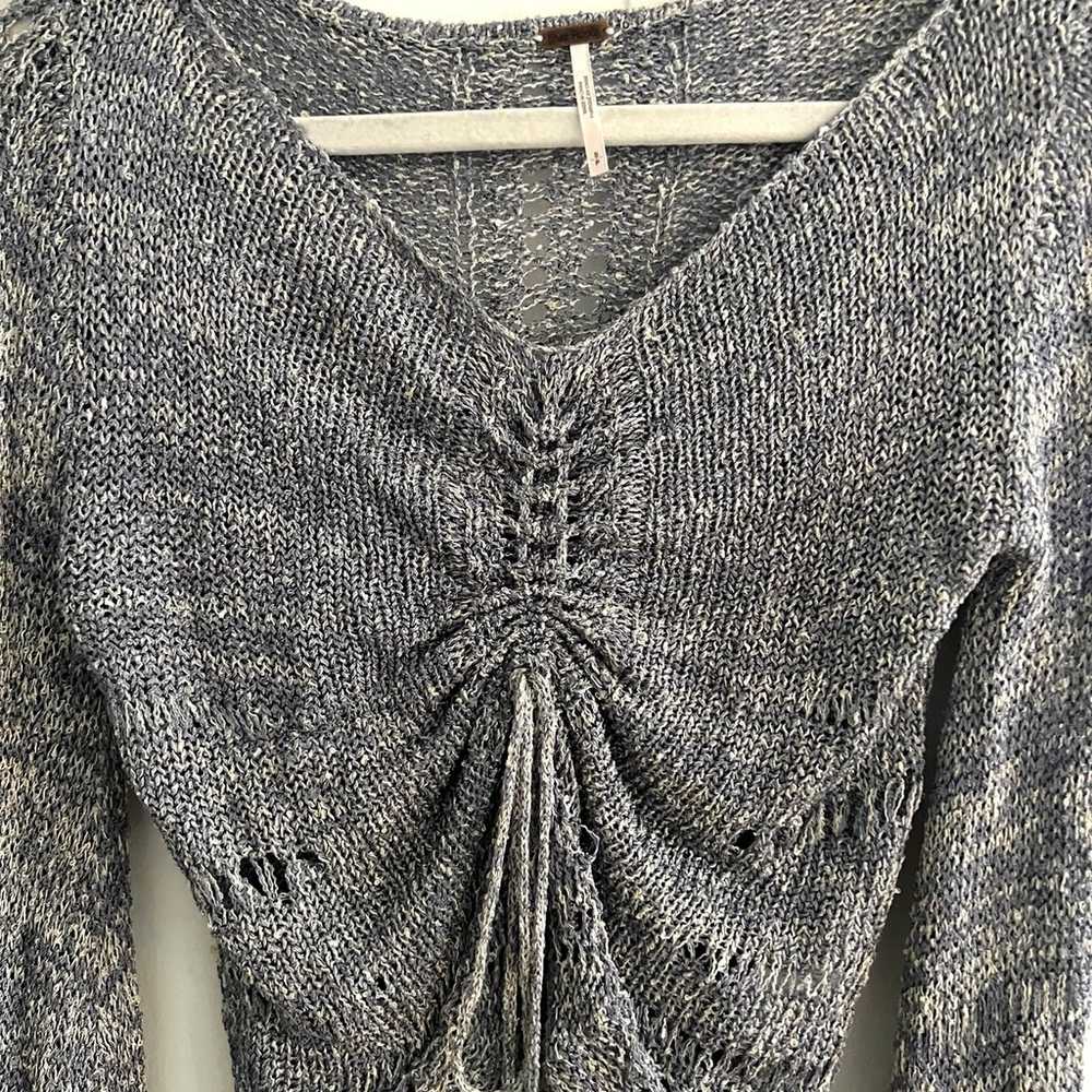 Free People | Zinnia Crochet Bell Sleeve Sweater - image 8