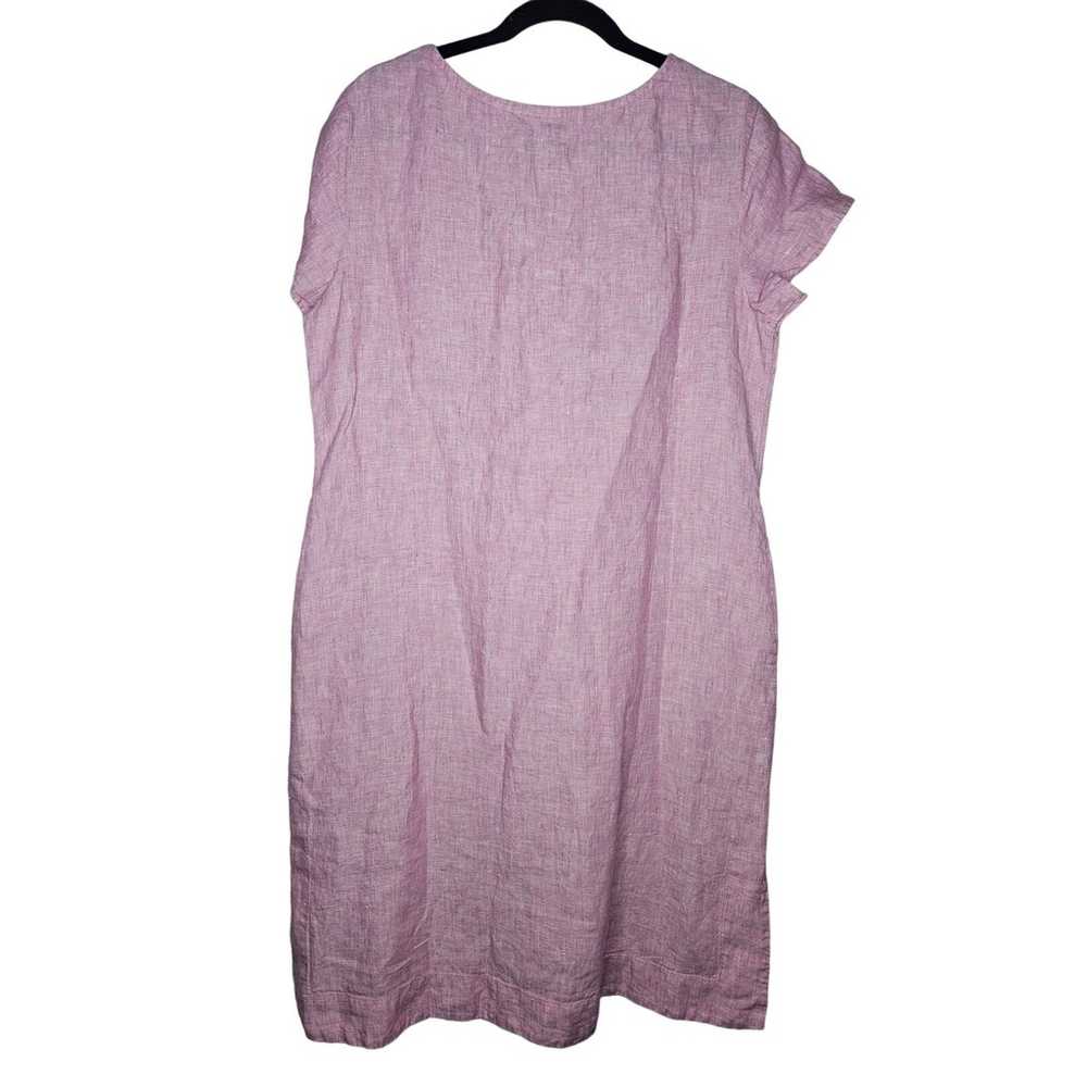Soft Surroundings M Lavender Linen Tunic Dress To… - image 2