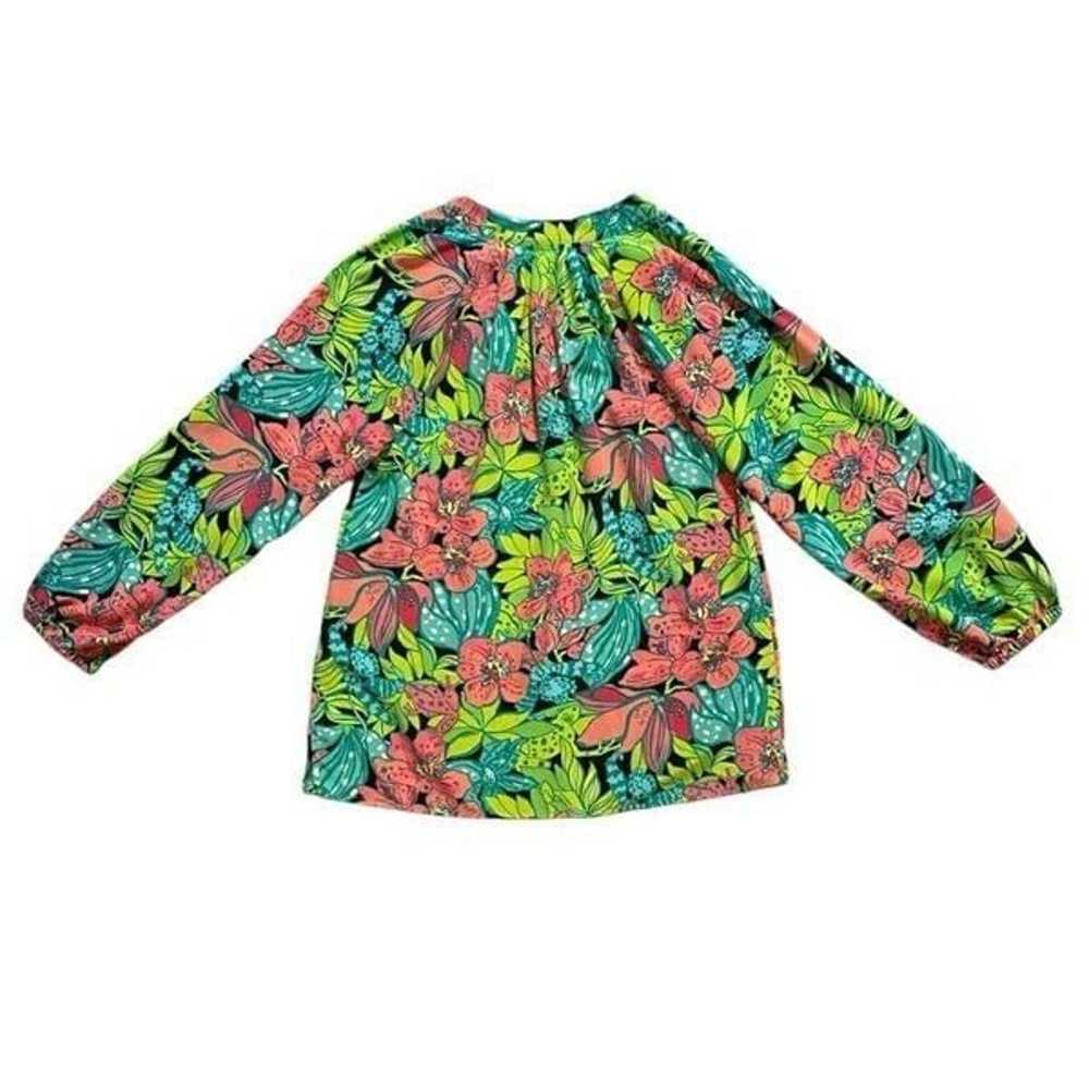 Lilly Pulitzer Elsa 100% Silk Skip It On The Frog… - image 2