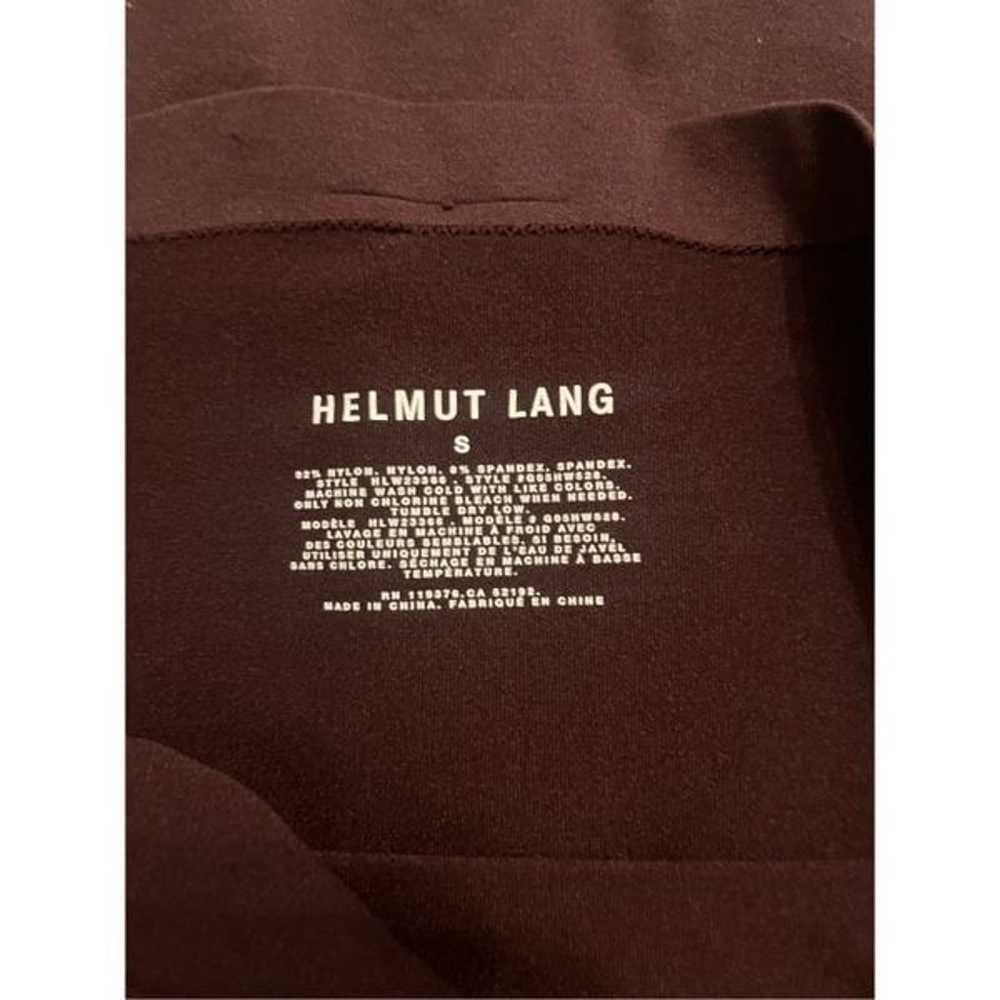 Helmut Lang Merlot One Shoulder Top - image 3