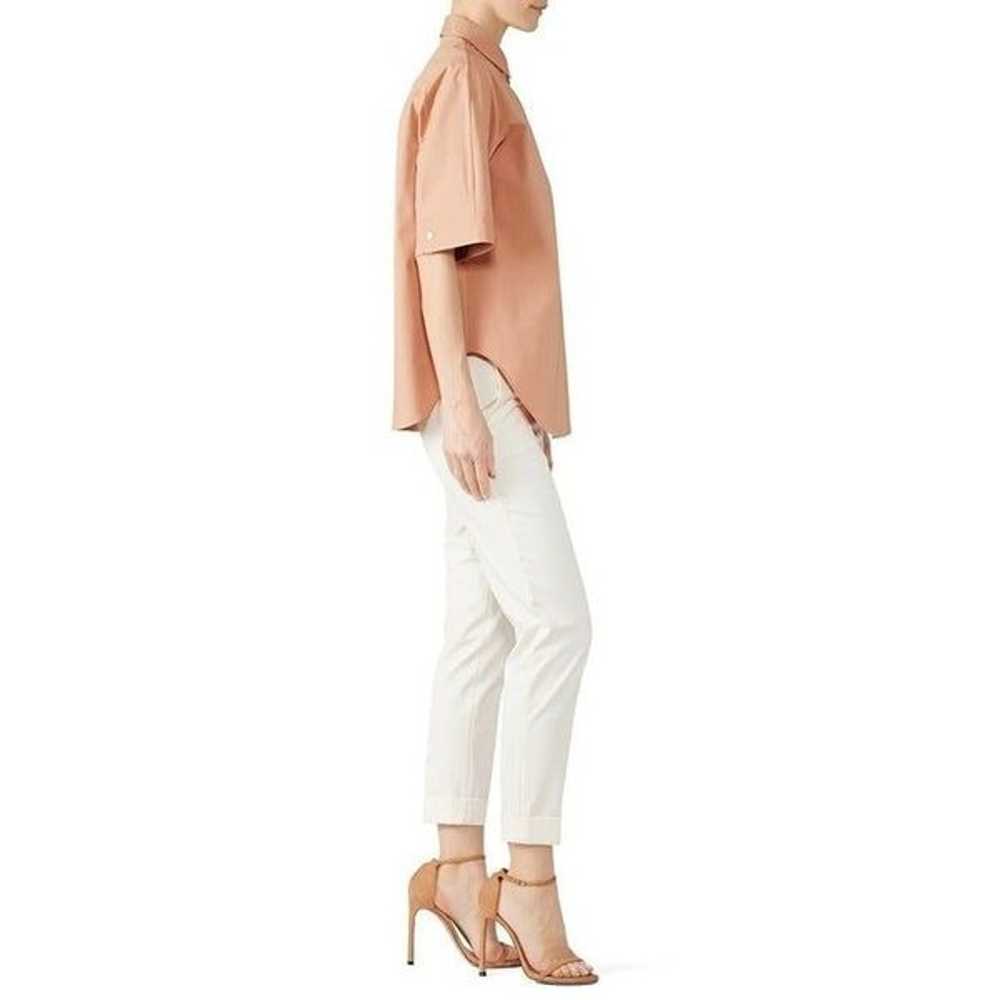 Jil Sander Navy Biscotto Top Tan Womens Size 38 - image 2