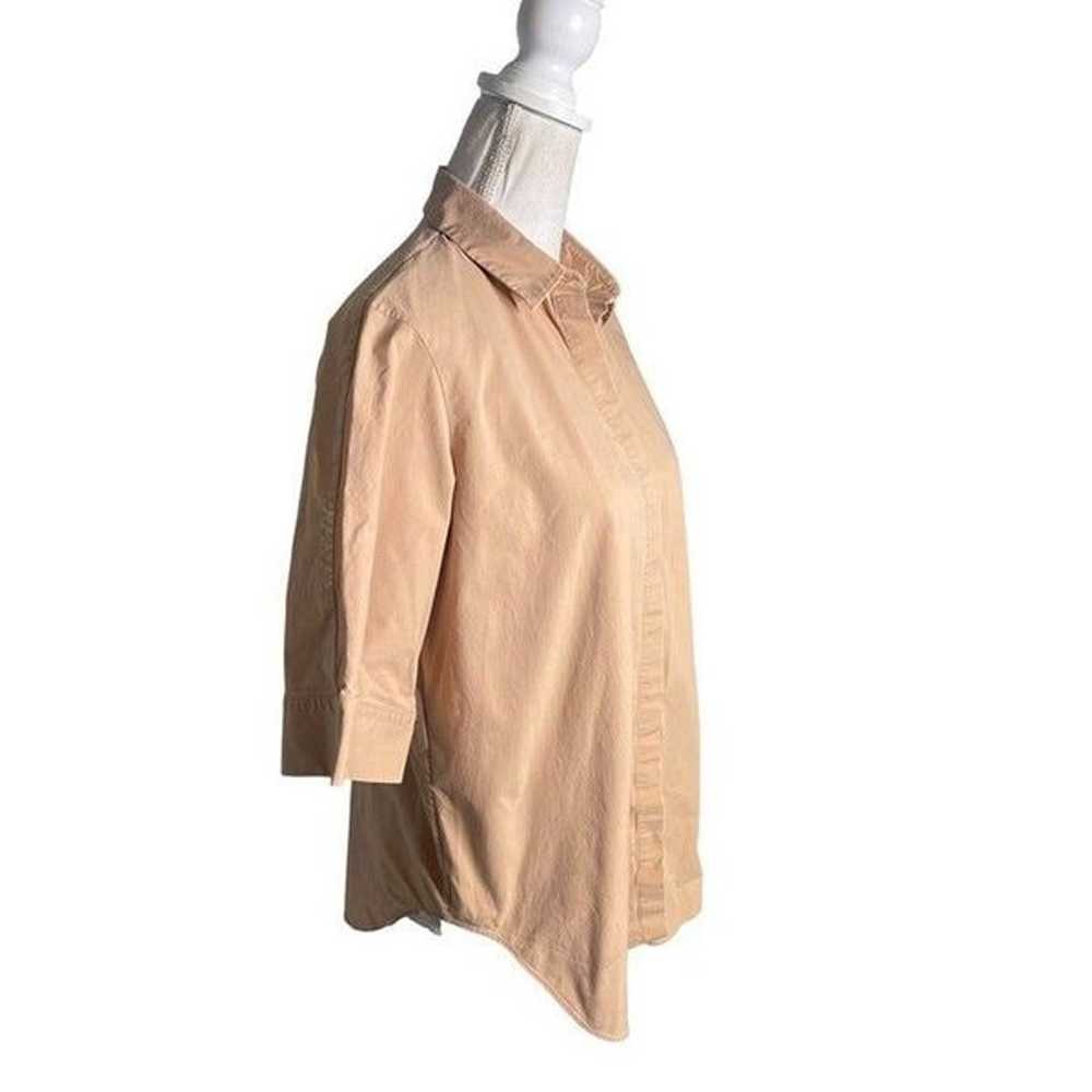 Jil Sander Navy Biscotto Top Tan Womens Size 38 - image 5