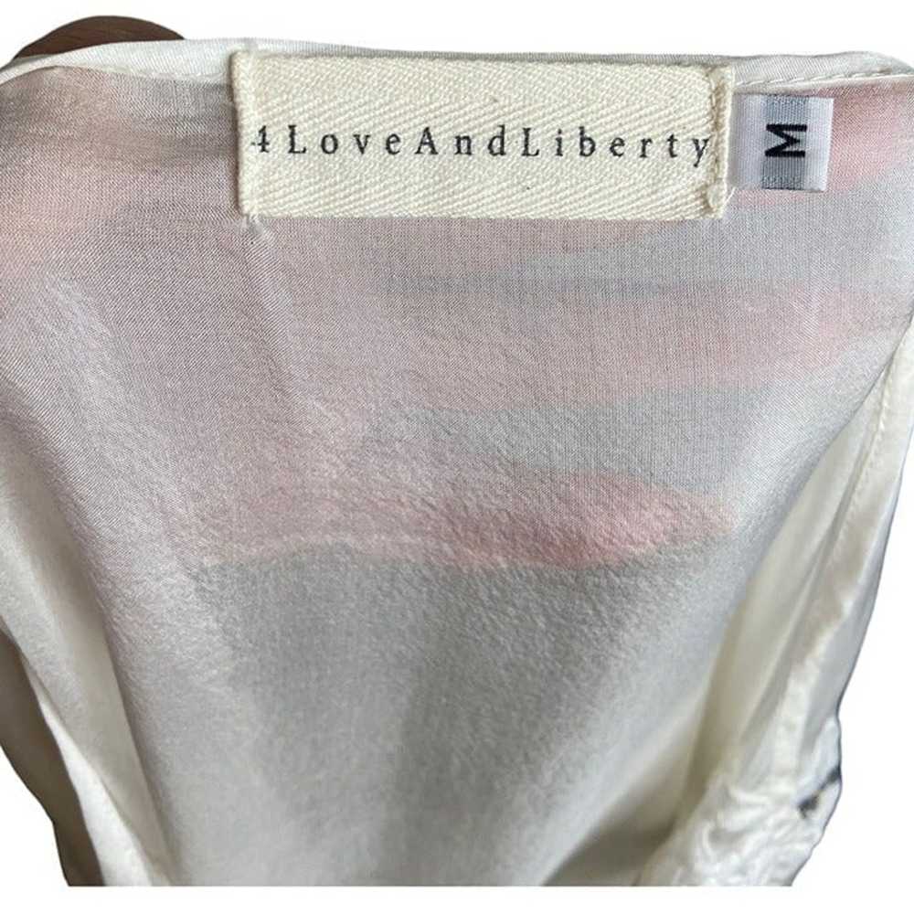Johnny Was 4 Love and Liberty Medium Silk white e… - image 4