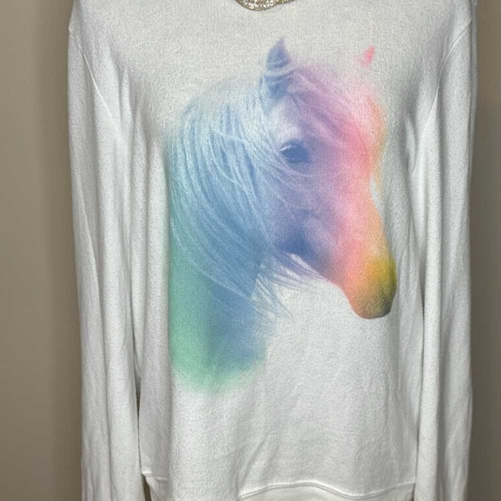 Wildfox Rainbow unicorn sweatshirt - image 3