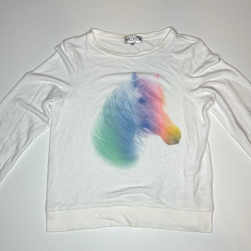 Wildfox Rainbow unicorn sweatshirt - image 7