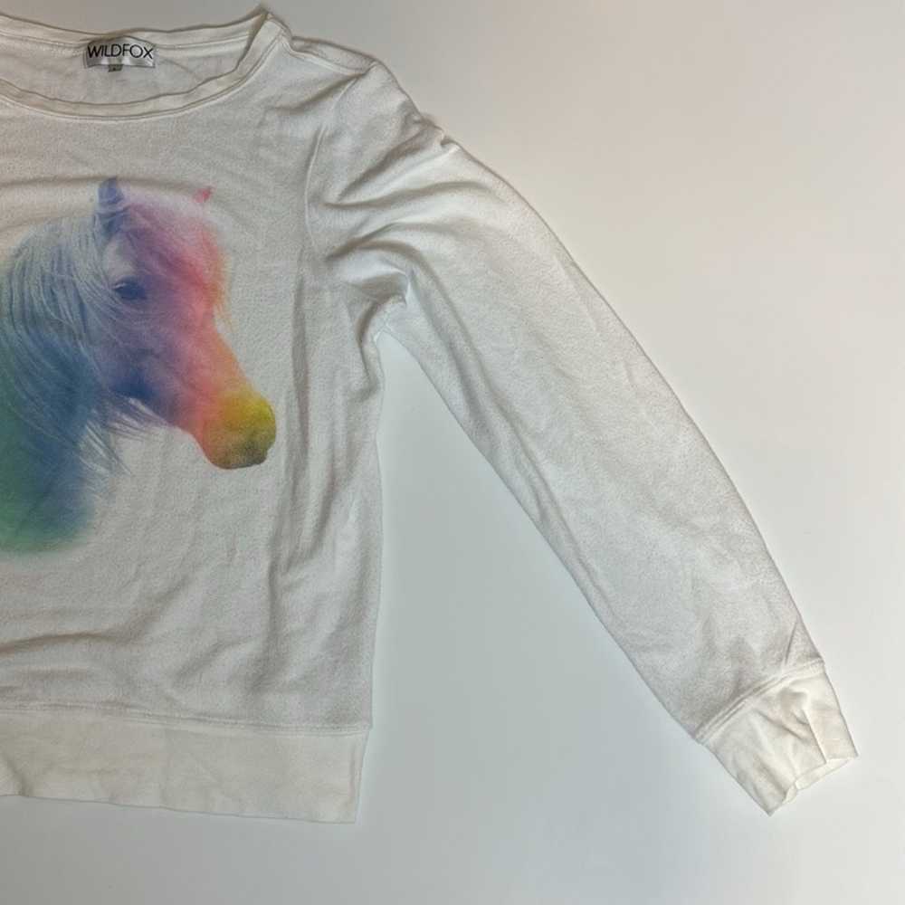 Wildfox Rainbow unicorn sweatshirt - image 8