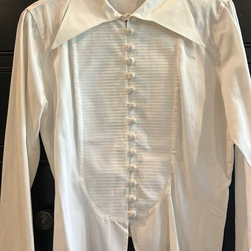 Anne Fontaine Paris white button down women’s lon… - image 2