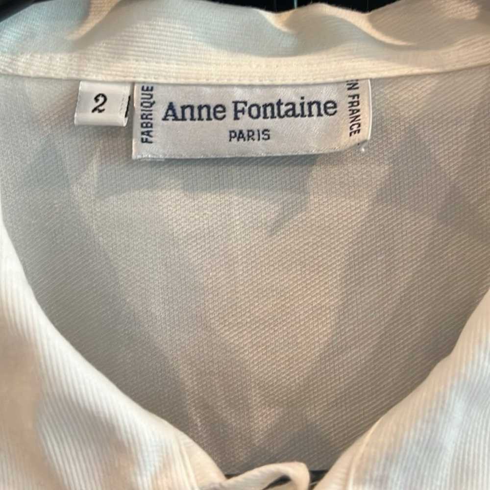 Anne Fontaine Paris white button down women’s lon… - image 4