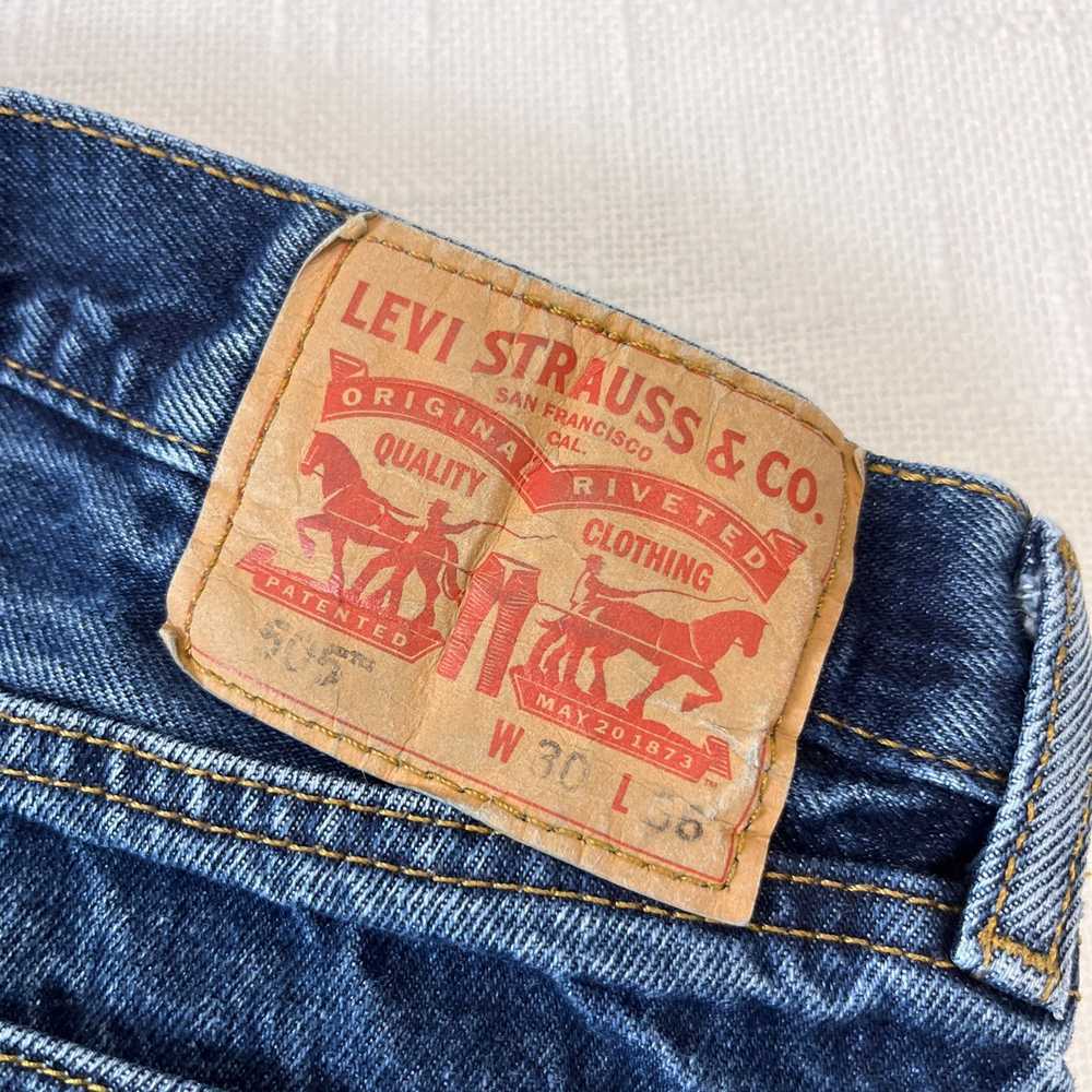 Distressed Denim × Levi's 505 Jeans Mens 29x35* R… - image 5