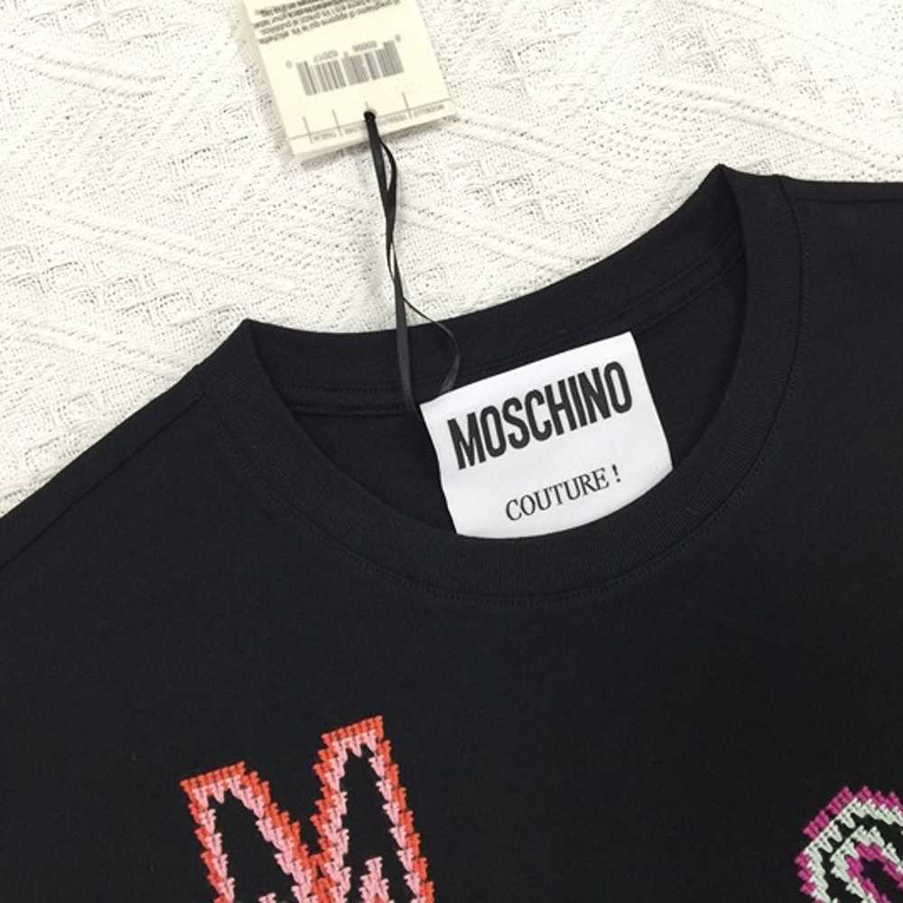 Moschino Embroidery Letters T-shirt Black - image 3