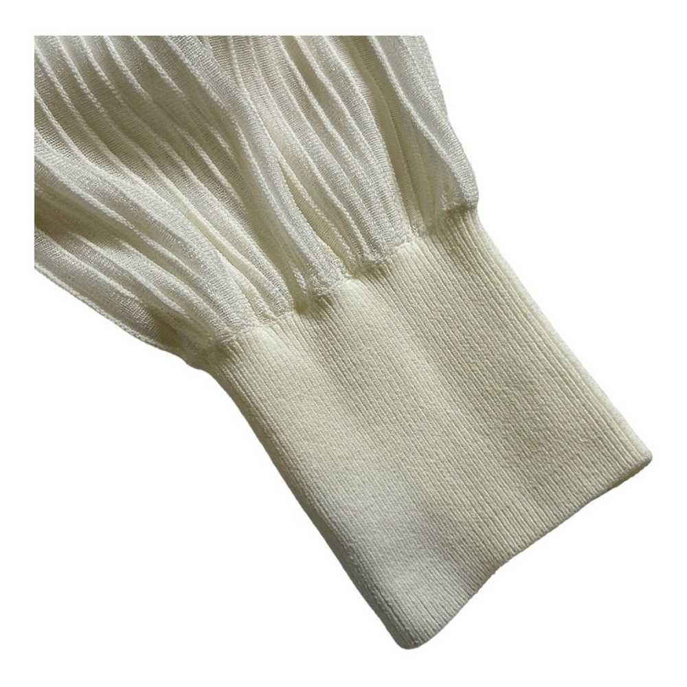 Reiss Womens Sloane Semi Sheer Sleeve Top Medium … - image 6