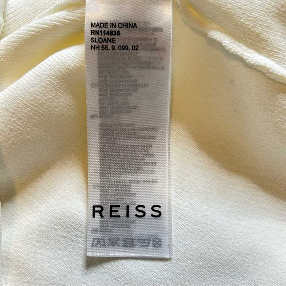 Reiss Womens Sloane Semi Sheer Sleeve Top Medium … - image 8