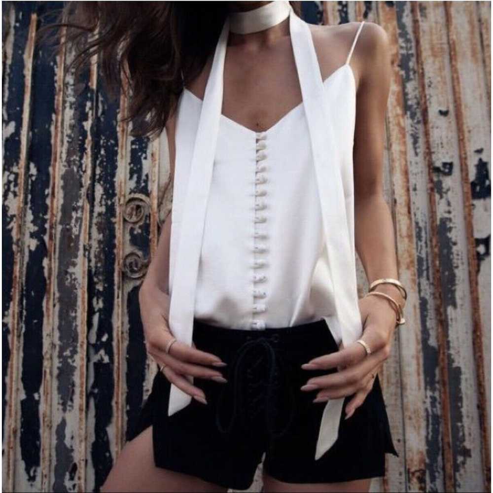 Are You Am I | Kaede Ivory Silk Button Front Cami… - image 2