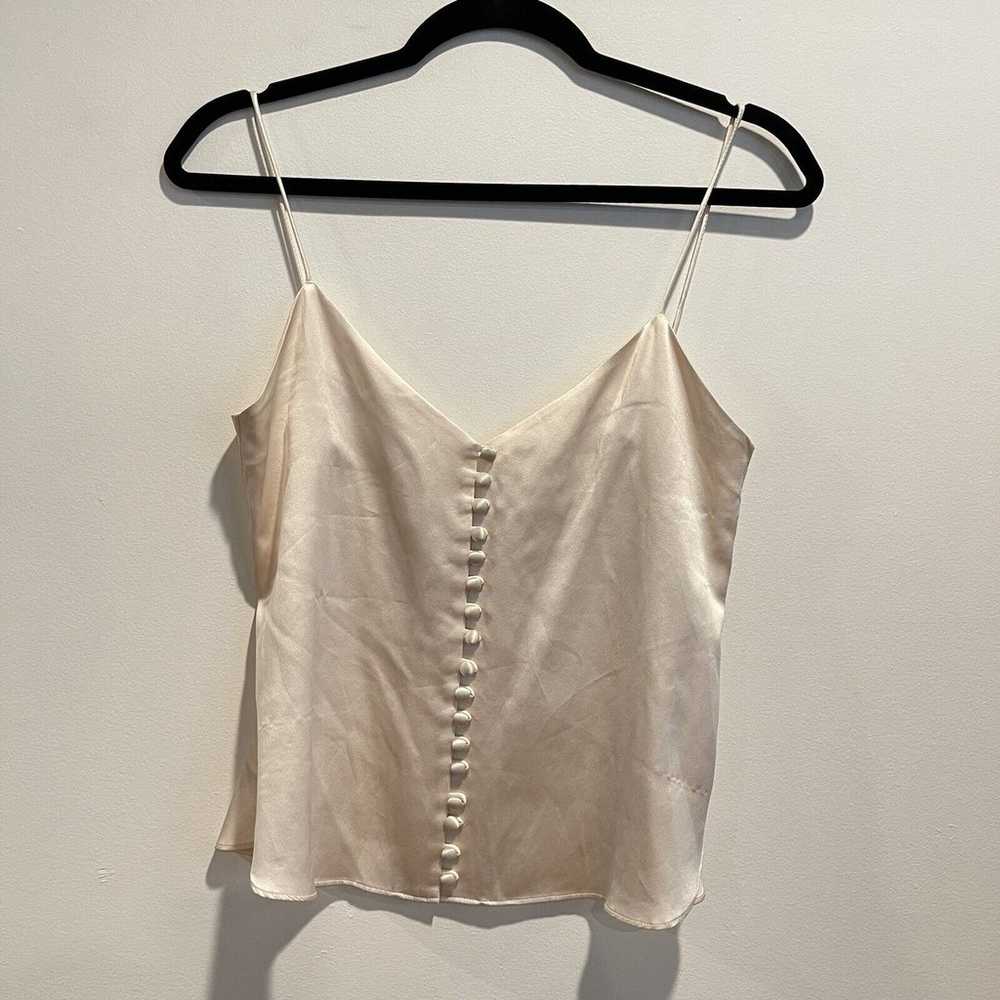 Are You Am I | Kaede Ivory Silk Button Front Cami… - image 4