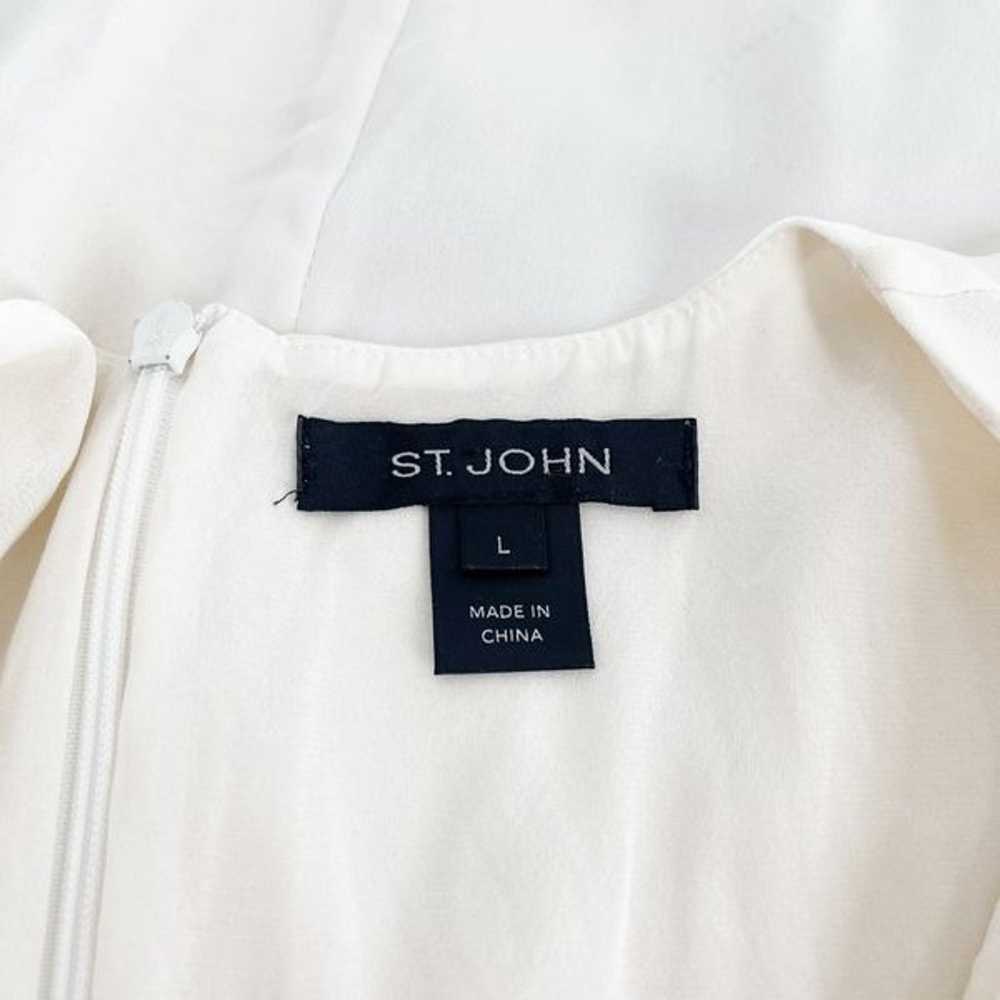 St. John Silk Georgette Sleeveless Blouse Womens … - image 4