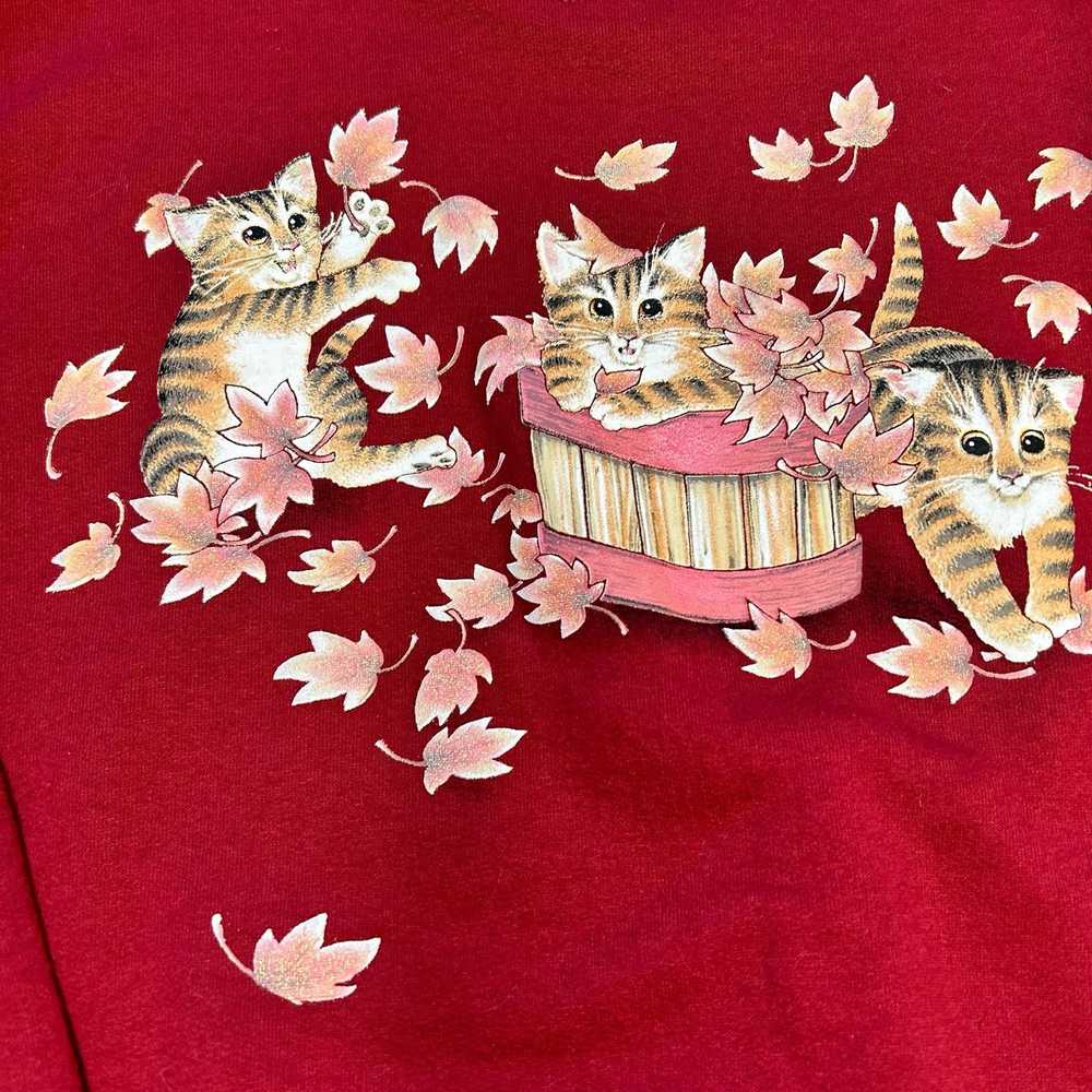 Vintage Vintage Cat Lady Crewneck Sweatshirt Kitt… - image 3