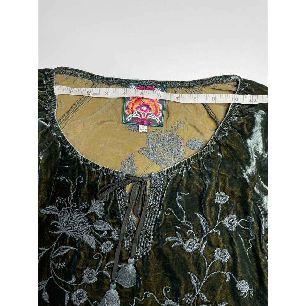 Johnny was velvet tunic silk blend small EXCELLENT - image 3