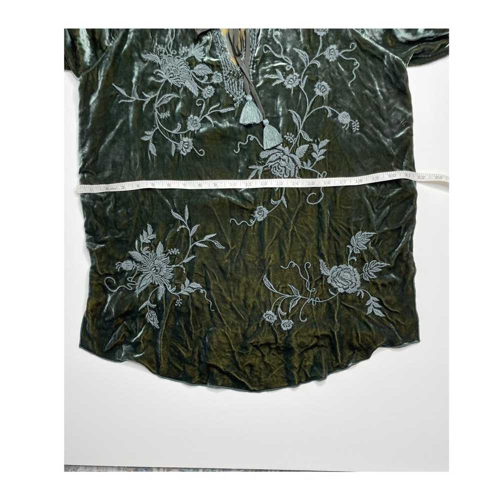 Johnny was velvet tunic silk blend small EXCELLENT - image 6