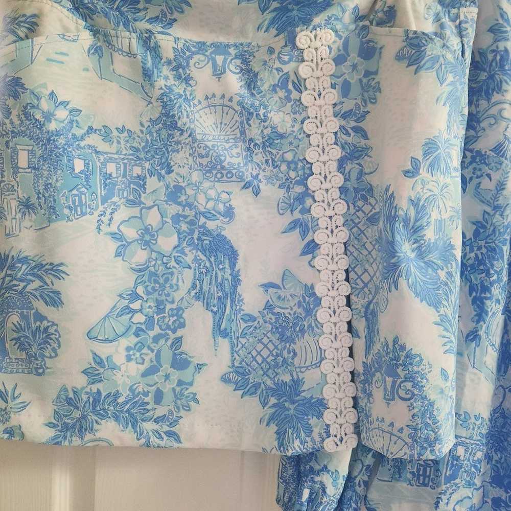 Lilly Pulitzer Toile me About It XL Colby Top wit… - image 2