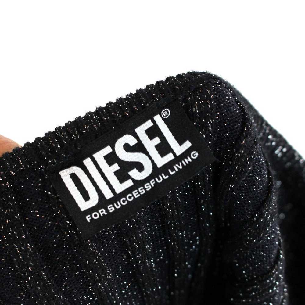 DIESEL Clarksville Black Silver Lurex Logo Plaque… - image 6