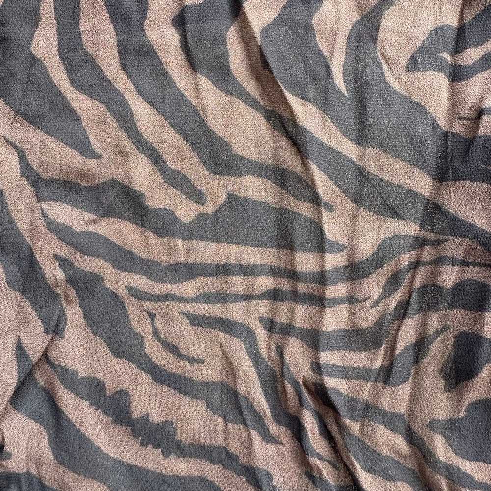 ba&sh Zebra Animal Print Sheer 3/4 Sleeve Sisco T… - image 11