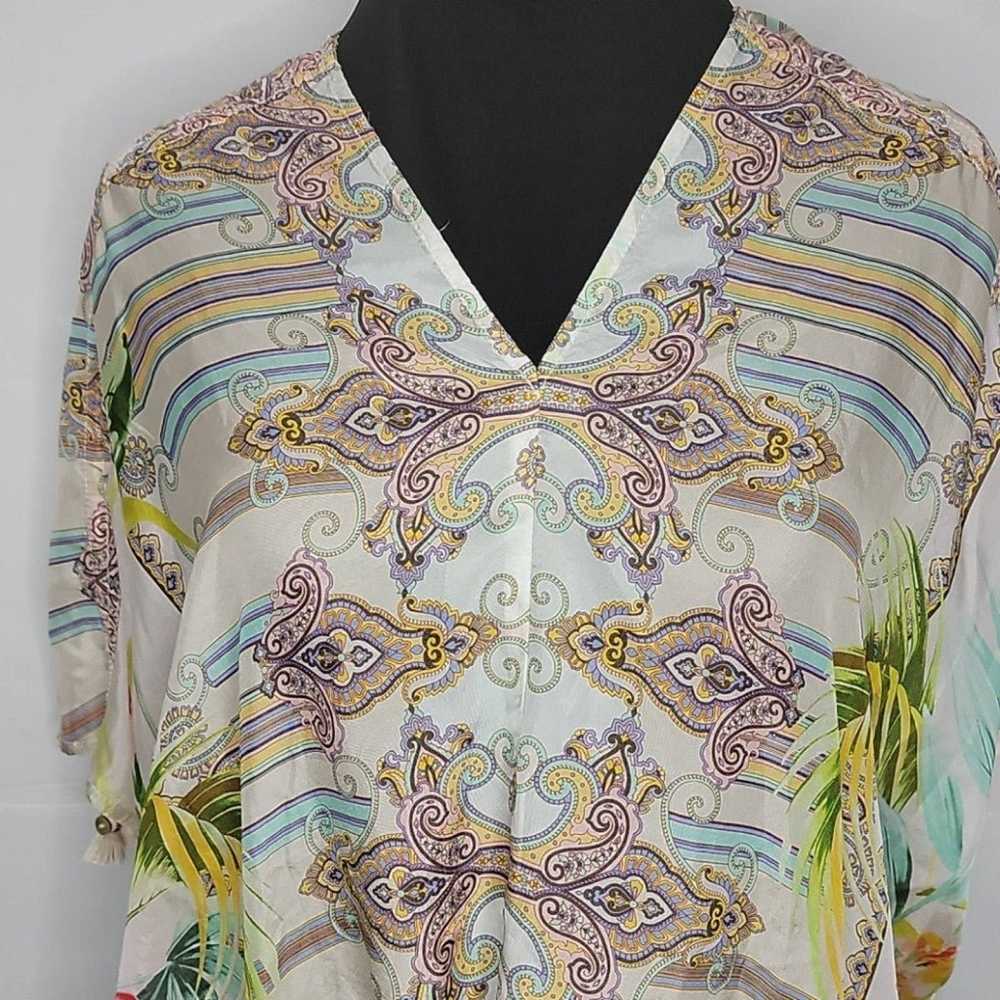 Brittany Top JOHNNY WAS paisley silk - image 4