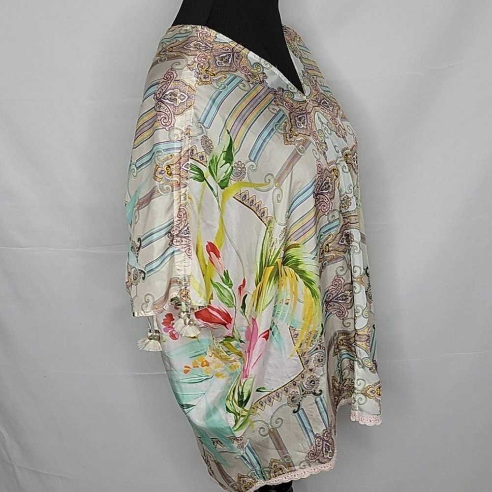 Brittany Top JOHNNY WAS paisley silk - image 7