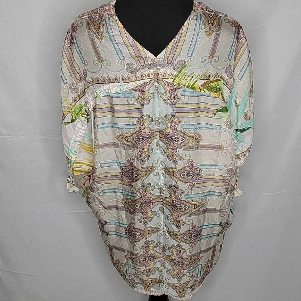 Brittany Top JOHNNY WAS paisley silk - image 8