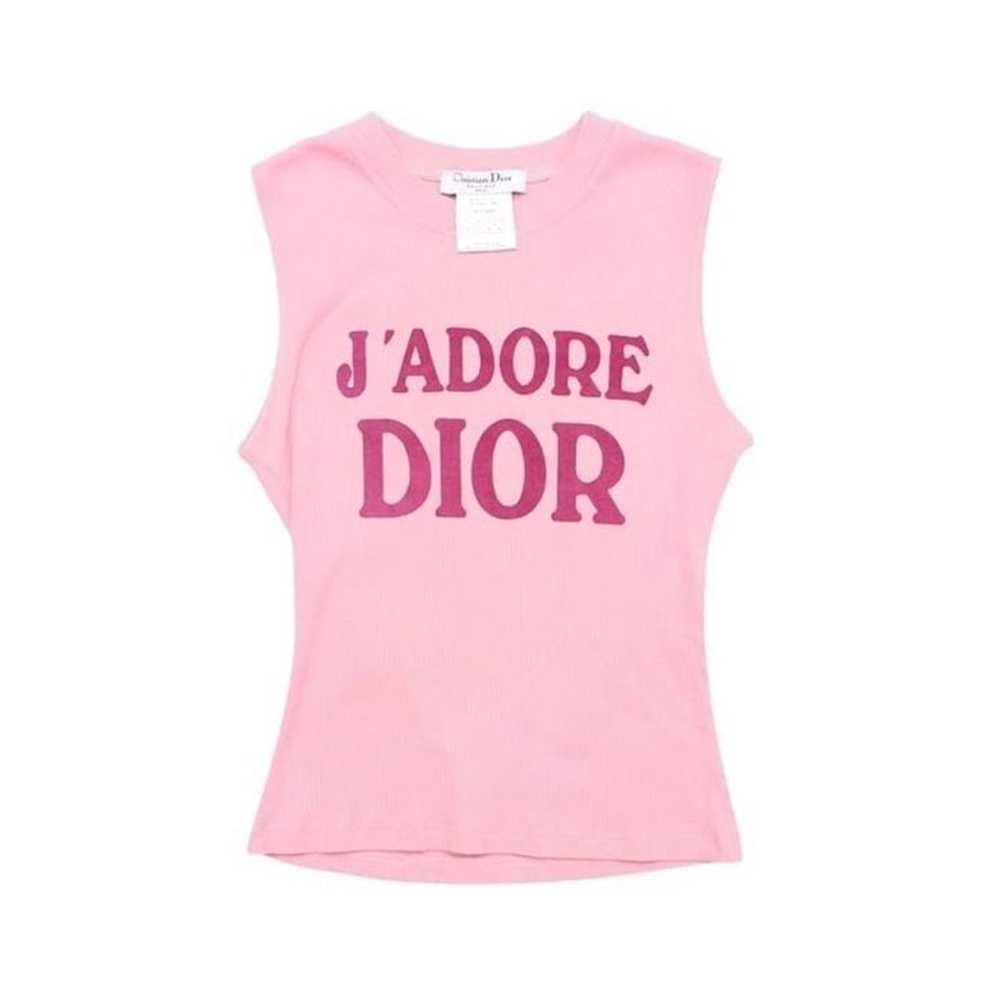 Vintage J'adore pink dior tank top - image 1