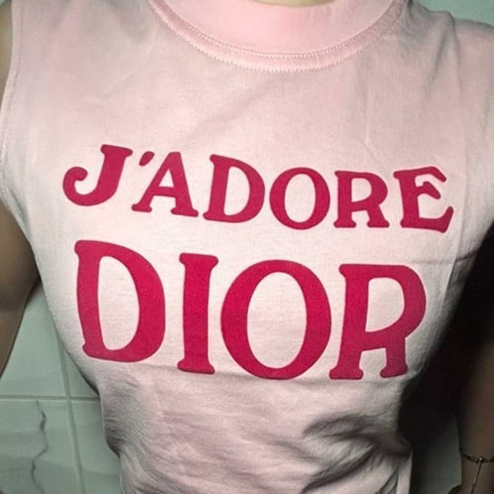 Vintage J'adore pink dior tank top - image 3