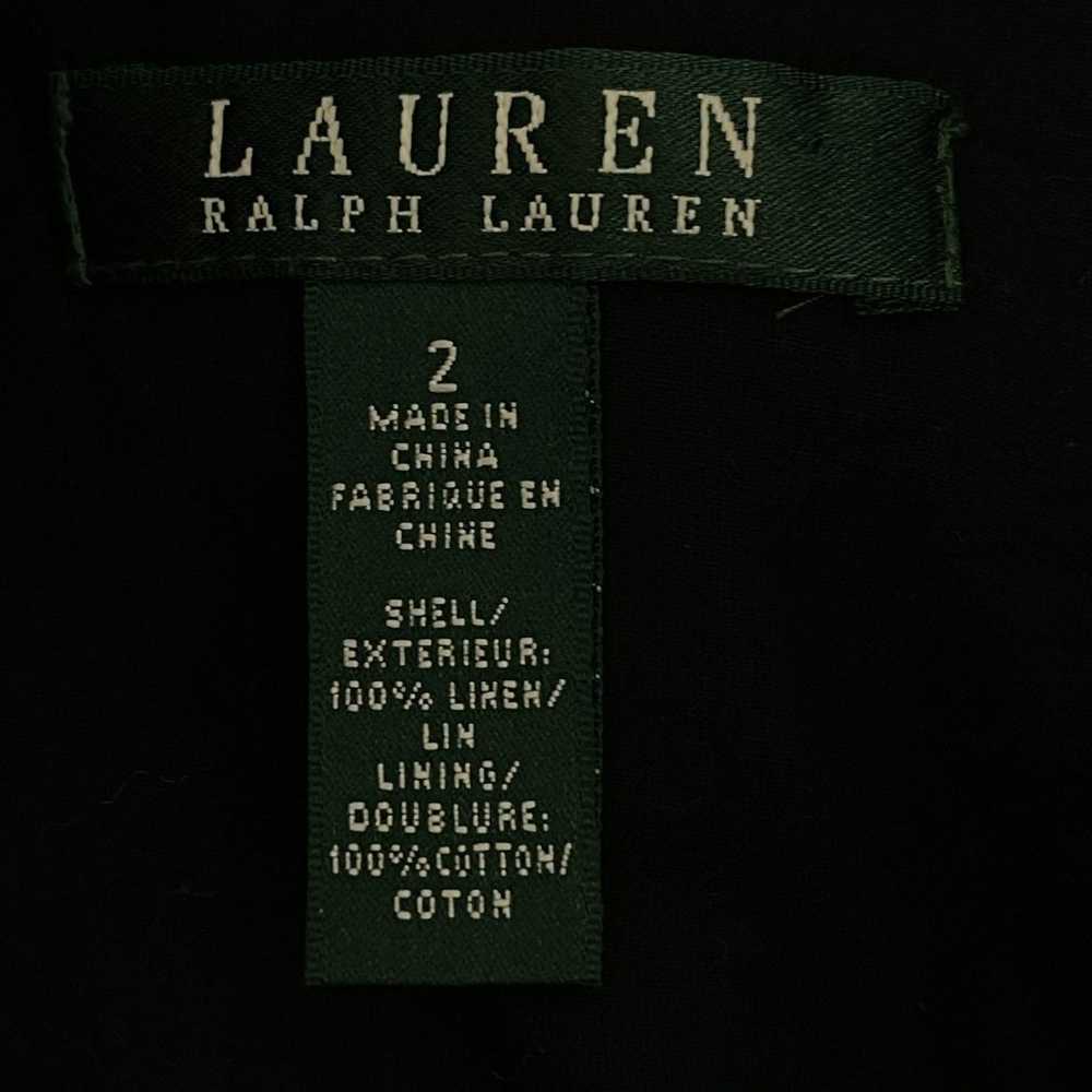 Lauren Ralph Lauren Linen Bomber Jacket Women's S… - image 3