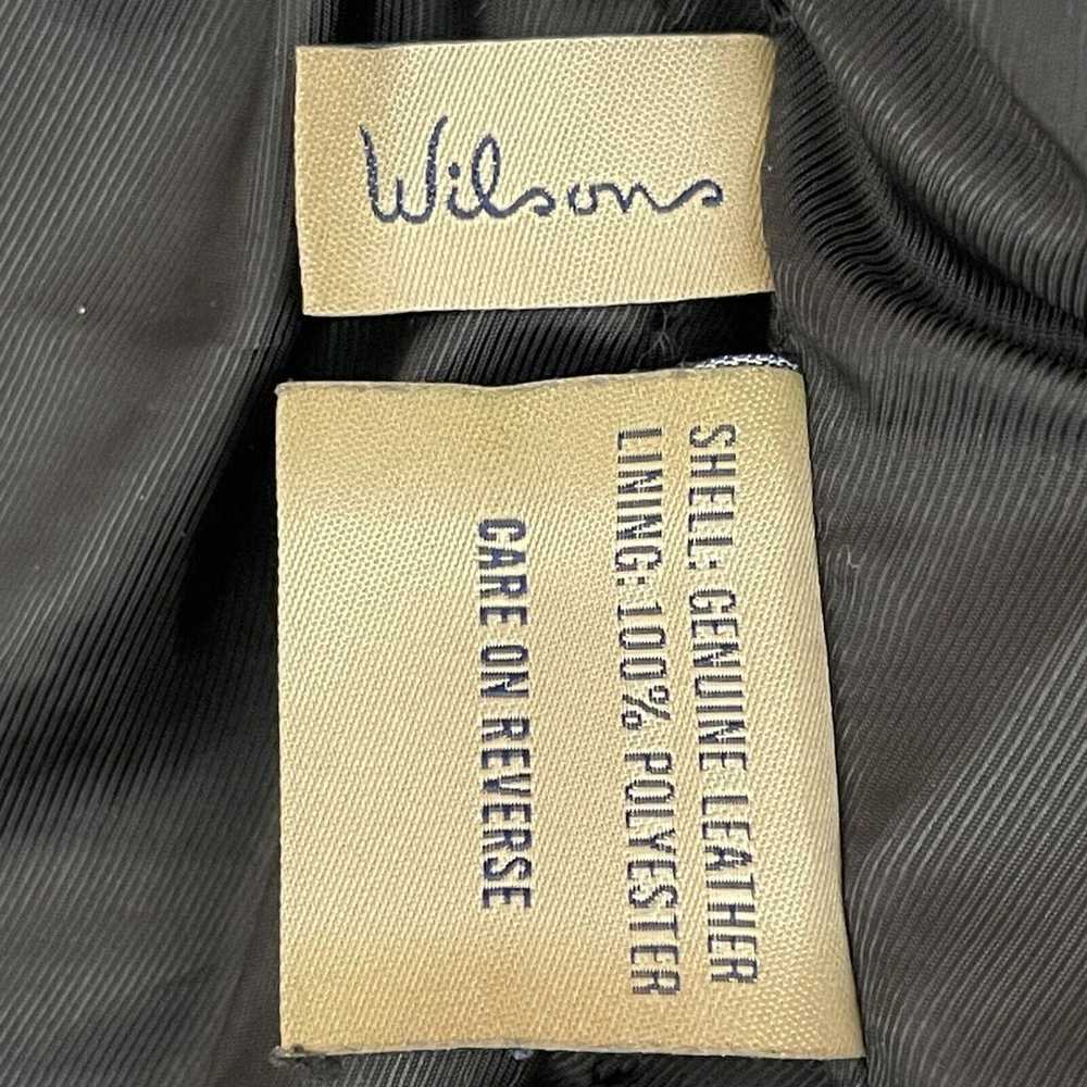 Wilsons Leather Jacket Womens Small Cream Moto Do… - image 9