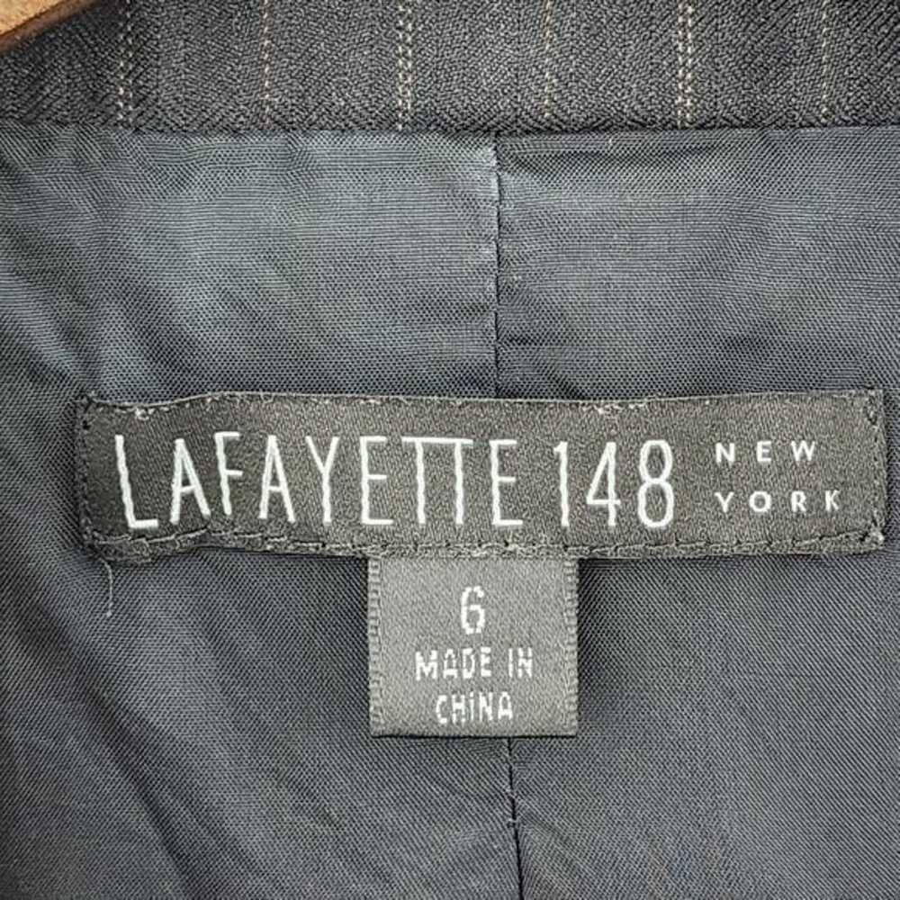 Lafayette 148 100% Wool Striped Women's Blazer Si… - image 5