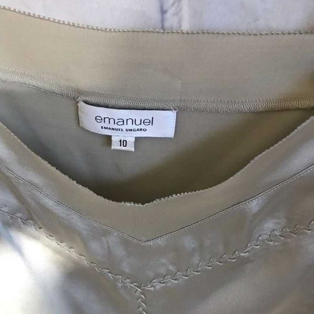 Emanuel Ungaro Jacket Blazer Size 8 Silk Matching… - image 10