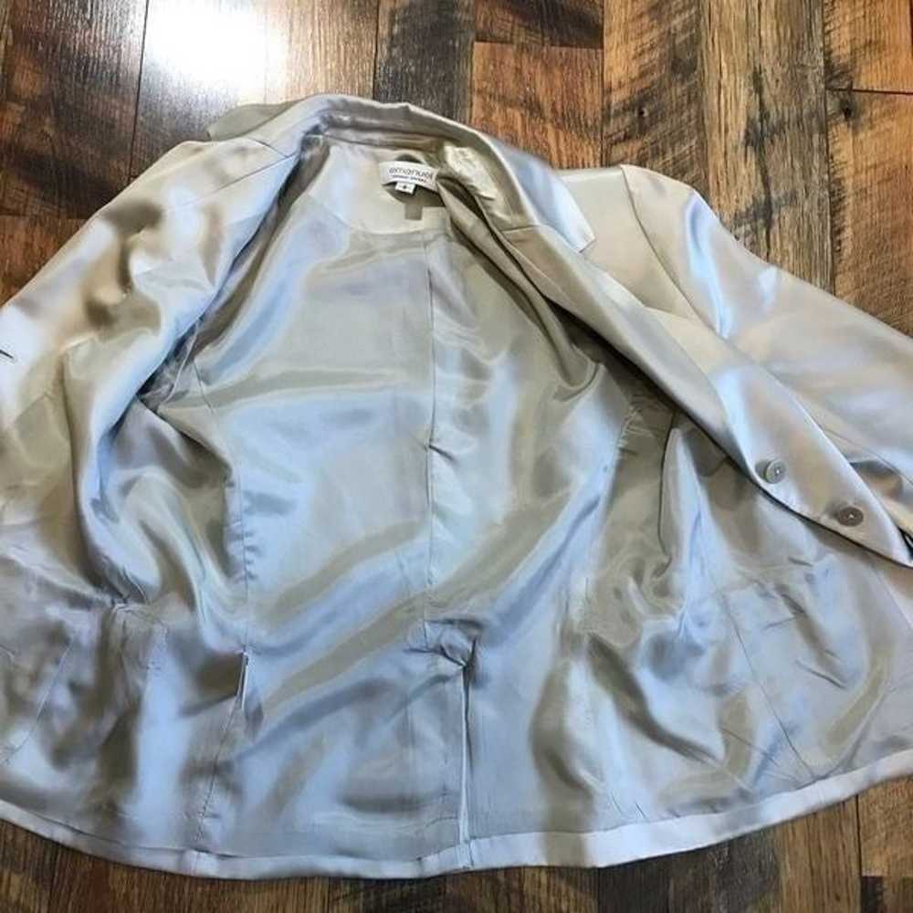 Emanuel Ungaro Jacket Blazer Size 8 Silk Matching… - image 7