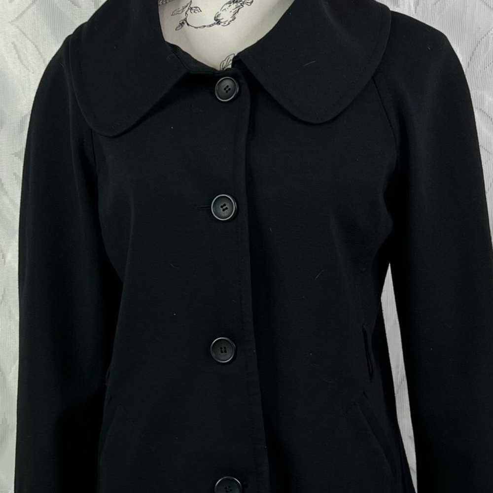 Theory Olivas K Black Blazer Peacoat Jacket Size M - image 2