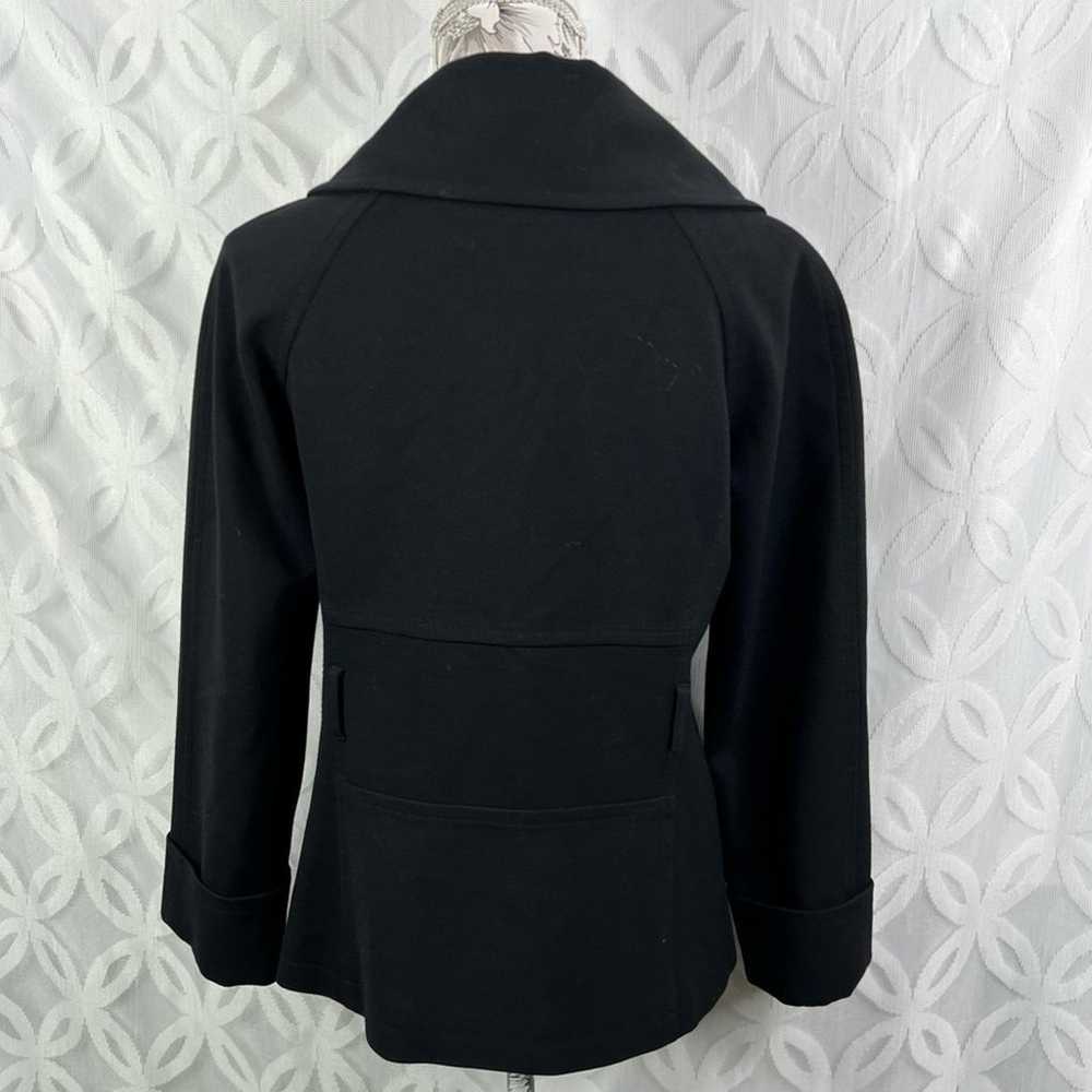 Theory Olivas K Black Blazer Peacoat Jacket Size M - image 3