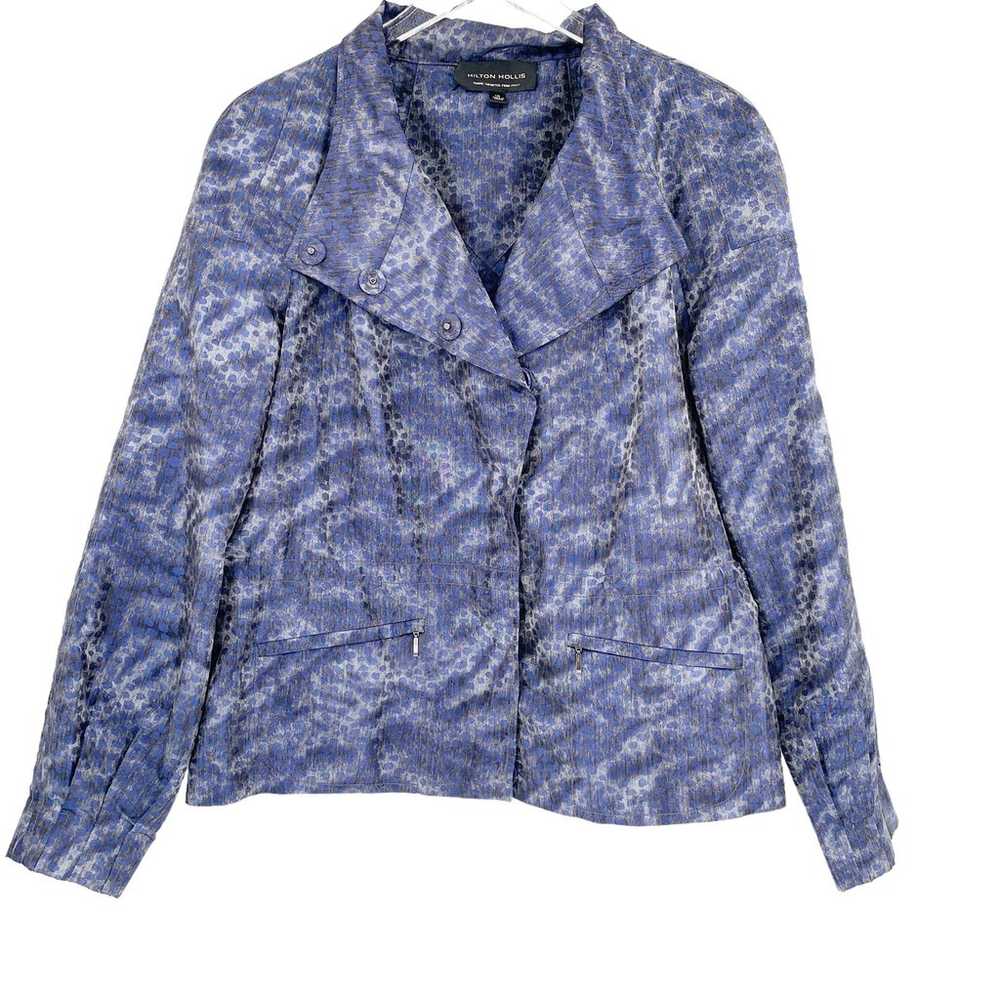 HILTON HOLLIS Size 12 Jacket Purple Wearable Art … - image 4
