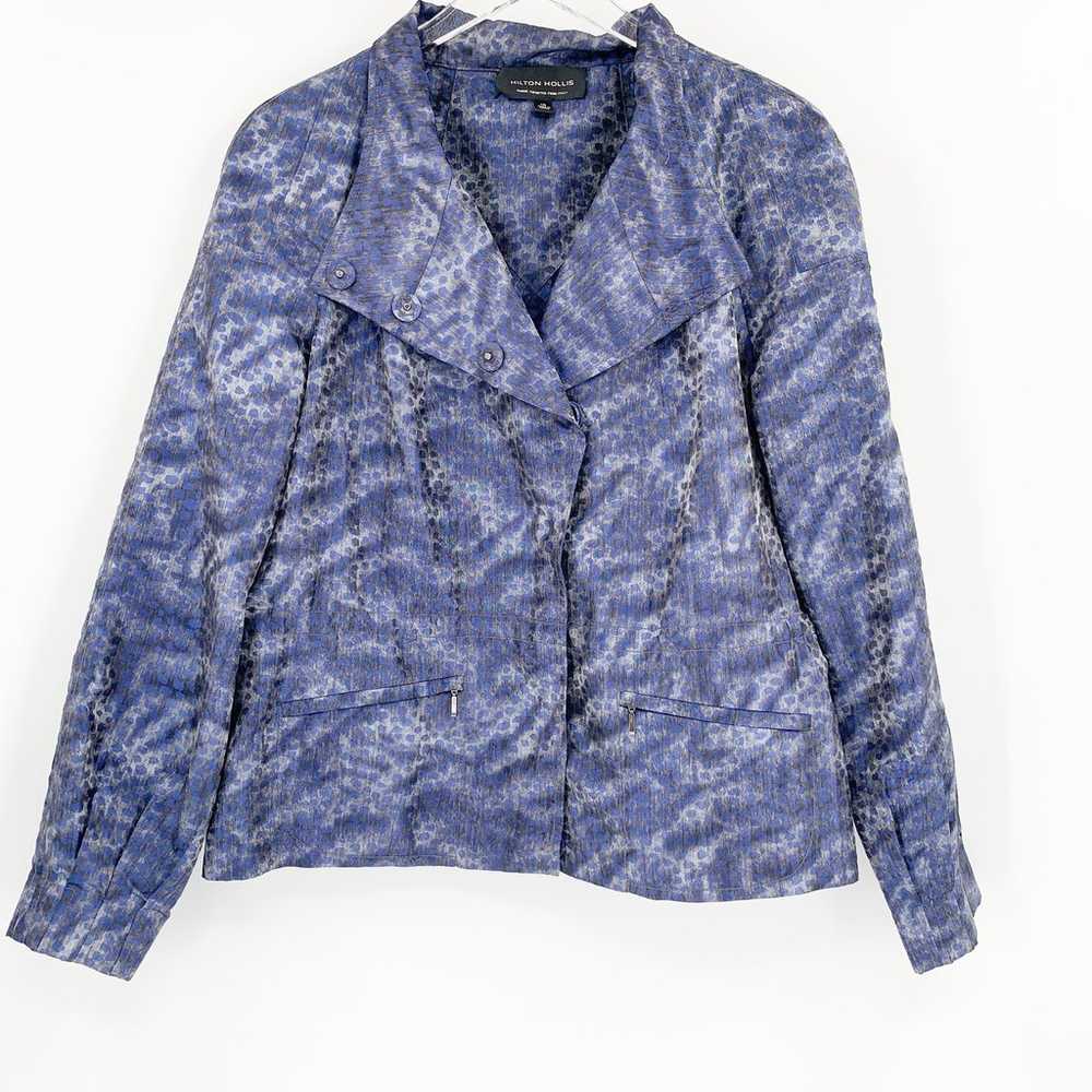 HILTON HOLLIS Size 12 Jacket Purple Wearable Art … - image 9