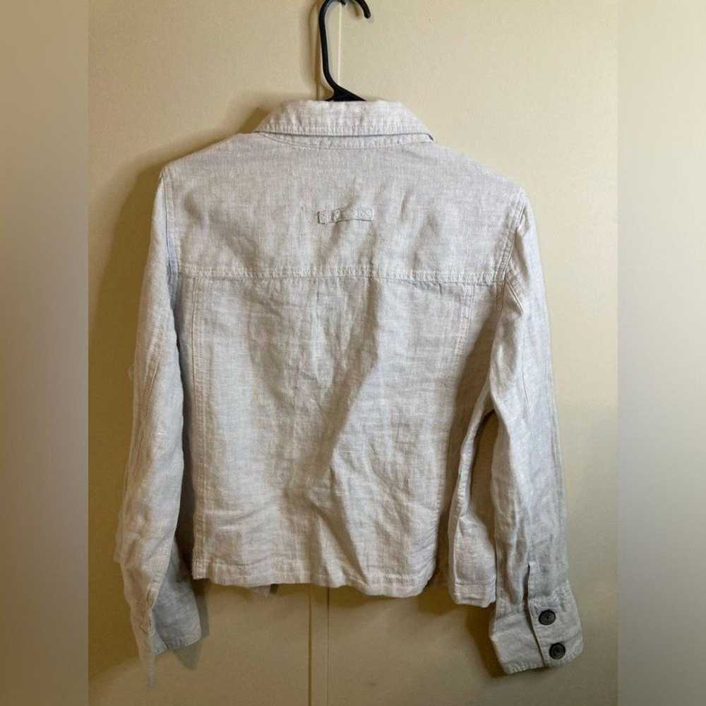 Nicole Miller 100% Linen Button Down Jacket, Wome… - image 4