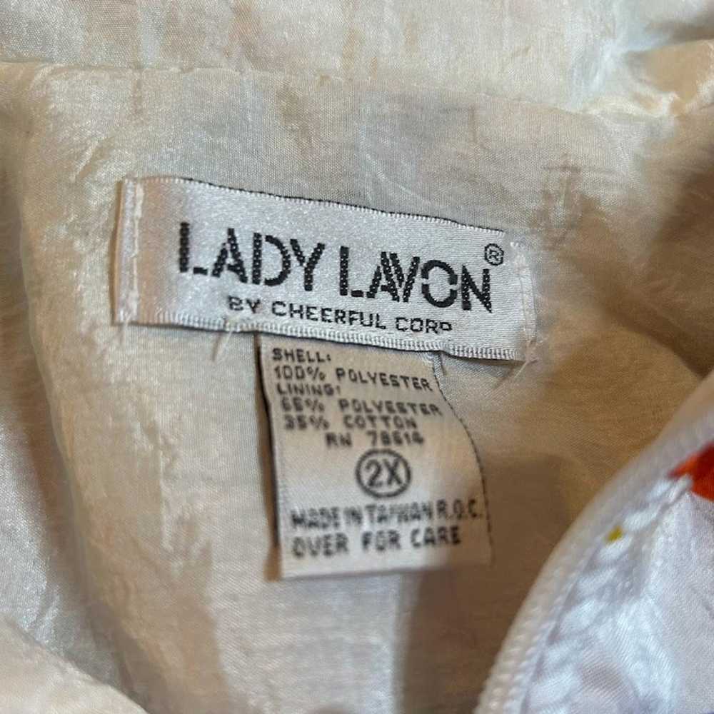 Vintage 80s 90s Lady Lavon Cheerful Corp Windbrea… - image 2