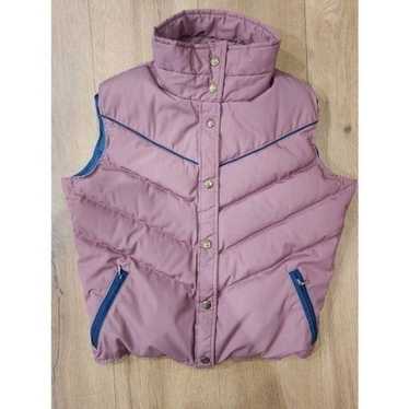 Woolrich Down Vest Vintage Purple Pink Womens siz… - image 1