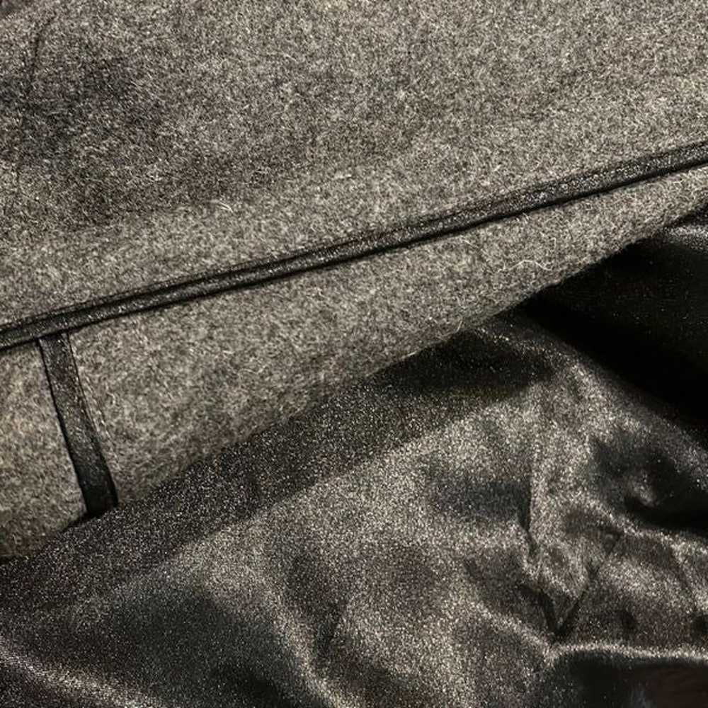Motherhood Charcoal Grey Wool Coat Lg With Hood - image 8