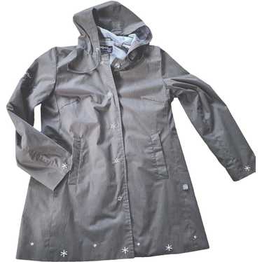 NWOT Rip Curl Gray Hooded Rain Coat Juniors Size M