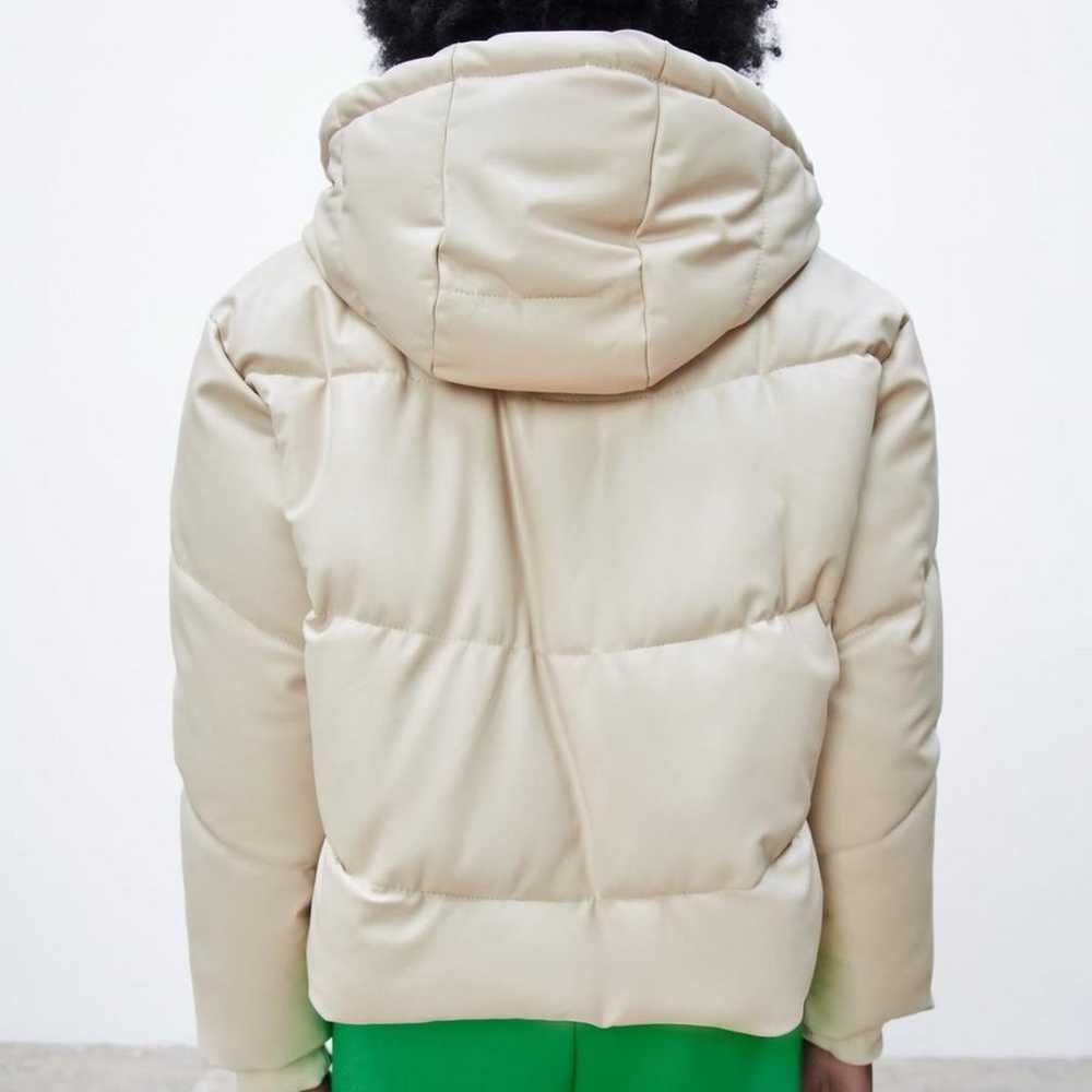 Zara Faux Leather Puffer Jacket - image 3