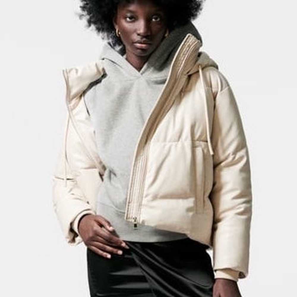 Zara Faux Leather Puffer Jacket - image 7