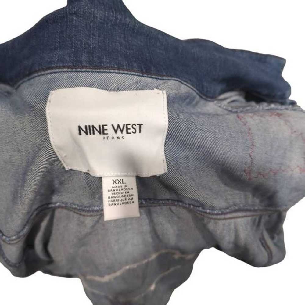 Nine West Upcycled jean jacket in a western style… - image 5