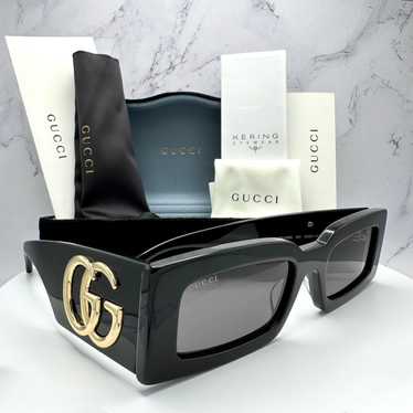 Gucci Gucci Black Sunglasses Interlocking GG Logo… - image 1