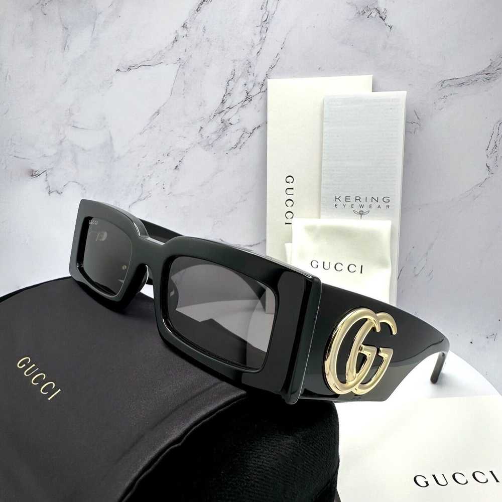 Gucci Gucci Black Sunglasses Interlocking GG Logo… - image 2